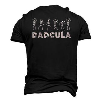 Dad Daddy Dracula Spooky Outfit For Halloween Distressed Men's 3D T-Shirt Back Print | Mazezy