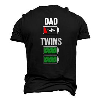 Mens Dad Fathers Day Birthday Twins Twin Dad Men's 3D T-Shirt Back Print | Mazezy