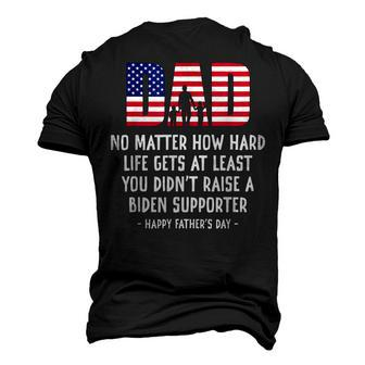 Dad Happy Fathers Day No Matter How Hard Life Gets At Least Men's 3D T-shirt Back Print - Seseable