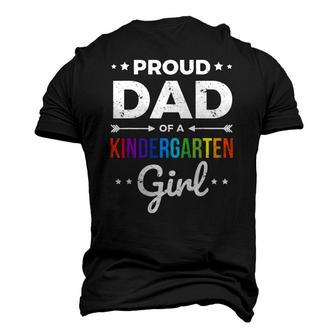 Dad Of A Kindergarten Girl Men's 3D T-Shirt Back Print | Mazezy