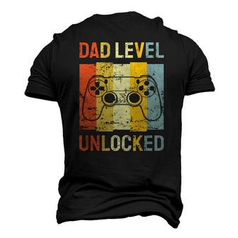 Mens Dad Level Unlocked Soon To Be Father Pregnancy Announcement Men's 3D T-Shirt Back Print | Mazezy