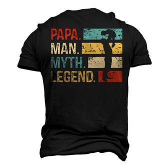Mens Dad Man Myth Legend Christmas Father Birthday Men's 3D T-shirt Back Print - Seseable