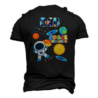 Dad Outer Space Astronaut For Fathers Day Men's 3D T-Shirt Back Print | Mazezy