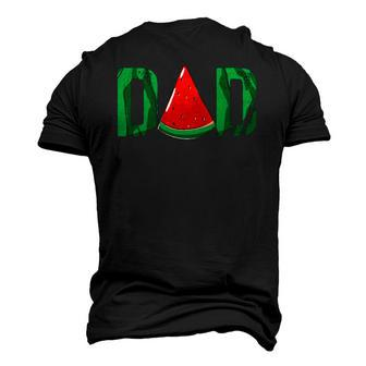 Mens Dad Watermelon Summer Fruit Dad Fathers Day Men's 3D T-Shirt Back Print | Mazezy