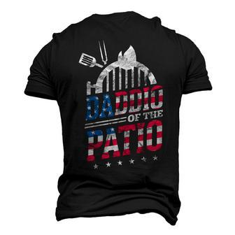 Daddio Of The Patio Usa Flag Patriotic Bbq Dad 4Th Of July Men's 3D T-shirt Back Print - Seseable