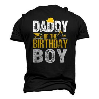 Daddy Of The Bday Boy Construction Bday Party Hat Men Men's 3D T-Shirt Back Print | Mazezy
