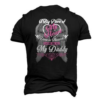 For My Daddy Lives In Heaven My Daddy Guardian Angel Men's 3D T-Shirt Back Print | Mazezy