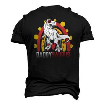 Daddy Saurusrex Dinosaur Fathers Day Matching Men's 3D T-Shirt Back Print | Mazezy