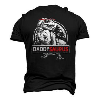Daddy Saurusrex Dinosaur Men Fathers Day Matching Men's 3D T-Shirt Back Print | Mazezy