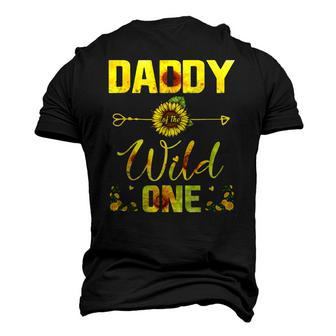 Daddy Of The Wild One Tee Birthday Sunflower Outfit Men's 3D T-Shirt Back Print | Mazezy