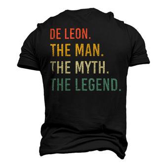 De Leon Name Shirt De Leon Family Name V4 Men's 3D Print Graphic Crewneck Short Sleeve T-shirt - Monsterry UK