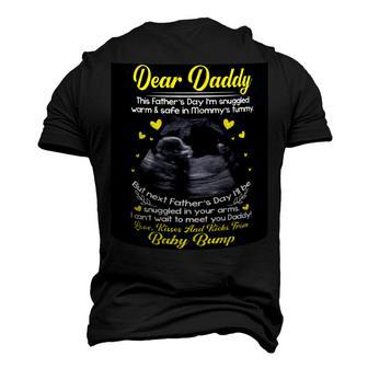 Dear Daddy I Cant Wait To Meet You Fathers Day Mug 3 Men's 3D Print Graphic Crewneck Short Sleeve T-shirt - Monsterry