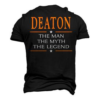 Deaton Name Deaton The Man The Myth The Legend Men's 3D T-shirt Back Print - Seseable