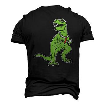 Dinosaur Tyrannosaurus Nerd Geekrex Tie Men's 3D T-Shirt Back Print | Mazezy