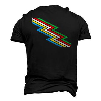Disability Pride Flag Vintage Retro Men's 3D T-Shirt Back Print | Mazezy