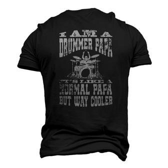 Mens I Am A Drummer Papa Quote For Musician Men's 3D T-Shirt Back Print | Mazezy