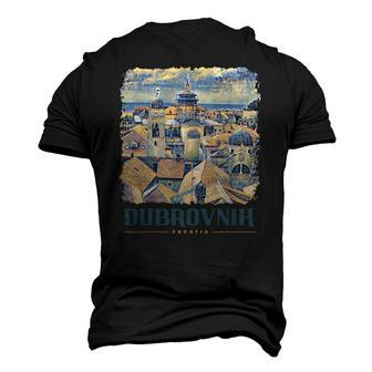 Dubrovnik Croatian Pride Croatia Dubrovnik City Men's 3D T-Shirt Back Print | Mazezy