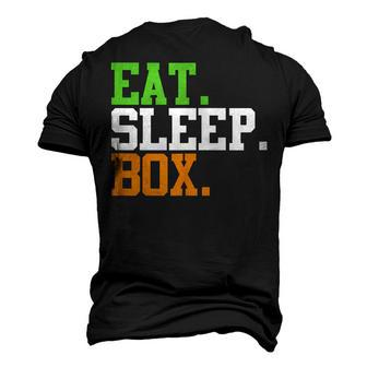 Eat Sleep Box Irish Pride Boxing Men's 3D T-shirt Back Print - Seseable