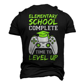 Elementary Complete Time To Level Up Kids Graduation Men's 3D T-shirt Back Print - Seseable