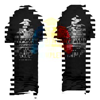 Elementary Level Complete Graduation Gamer Boys Kids Men's 3D T-Shirt Back Print | Mazezy