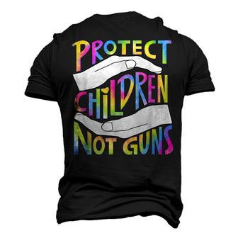 Enough End Gun Violence Stop Gun Protect Children Not Guns Men's 3D T-Shirt Back Print | Mazezy