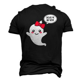 Excuse Me But Boo Cute Ghost Halloween Boo Men's 3D T-Shirt Back Print | Mazezy