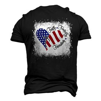 Faith Family Freedom Patriotic 4Th Of July Christian Girl V2 Men's 3D T-shirt Back Print - Seseable