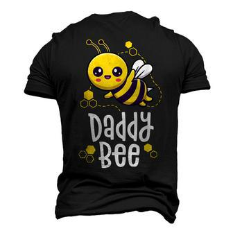Family Bee Dad Daddy First Bee Day Outfit Birthday Men's 3D T-shirt Back Print - Seseable