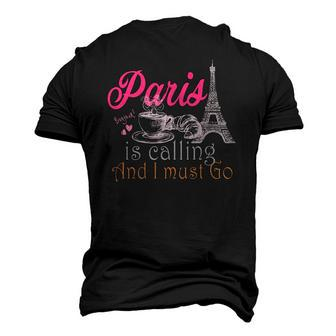 For Fan Of Paris City France Travel Lover Men's 3D T-Shirt Back Print | Mazezy