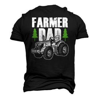 Farmer Dad Father Daddy Farm Farming Farmers Tractor Men's 3D T-Shirt Back Print | Mazezy