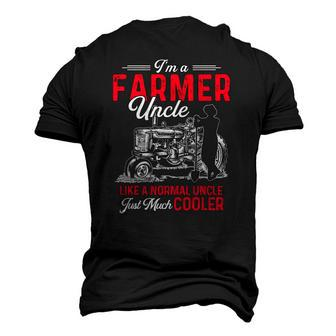 Farmer Men Tractor Lover Rancher Farmer Uncle Men's 3D T-Shirt Back Print | Mazezy