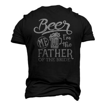 Father Of The Bride Wedding Party Proud Dad Daddy Men's 3D T-Shirt Back Print | Mazezy