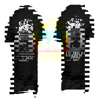 Like Father Like Daughter Oh Crap Soccer Fathers Day Men's 3D T-Shirt Back Print | Mazezy