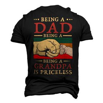 Father Grandpa Being A Dad Is An Honor Being A Grandpa Is Priceless114 Family Dad Men's 3D Print Graphic Crewneck Short Sleeve T-shirt - Monsterry AU