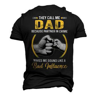 Father Grandpa Dad For Men Funny Fathers Day They Call Me Dad 4 Family Dad Men's 3D Print Graphic Crewneck Short Sleeve T-shirt - Monsterry