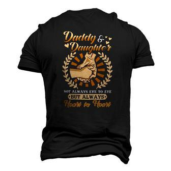 Father Grandpa Daddy And Daughter But Always Heart To Heart Men's 3D T-Shirt Back Print | Mazezy