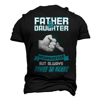 Father Grandpa Fatherdaughter Not Aways Eye To Eye 185 Family Dad Men's 3D Print Graphic Crewneck Short Sleeve T-shirt - Monsterry