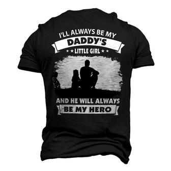 Father Grandpa Ill Always Be My Daddys Little Girl And He Will Always Be My Herotshir Family Dad Men's 3D Print Graphic Crewneck Short Sleeve T-shirt - Monsterry AU