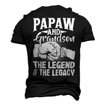 Father Grandpa Papaw And Grandson The Legend And The Legacy Matching 98 Family Dad Men's 3D Print Graphic Crewneck Short Sleeve T-shirt - Monsterry AU