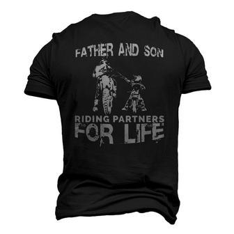 Father And Son Riding Partners For Life Dads Sons Men's 3D T-Shirt Back Print | Mazezy