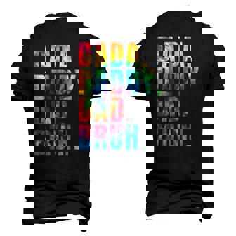 Fathers Day 2022 Dada Daddy Dad Bruh Tie Dye Dad Jokes Mens Men's 3D T-Shirt Back Print | Mazezy