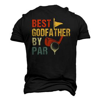 Fathers Day Best Godfather By Par Golf Men's 3D T-Shirt Back Print | Mazezy