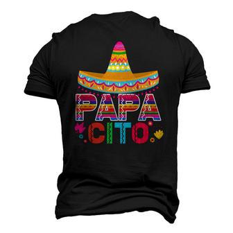 Mens Fathers Day Papacito Dad Men's 3D T-Shirt Back Print | Mazezy
