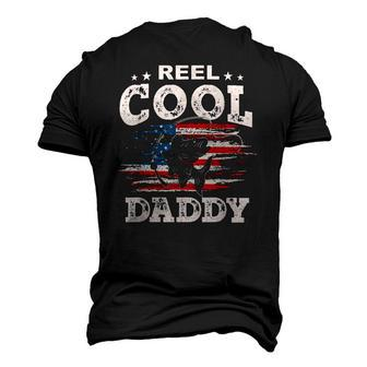 Mens For Fathers Day Tee Fishing Reel Cool Daddy Men's 3D T-Shirt Back Print | Mazezy