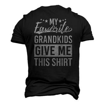 Favorite Grandkids Gave Me This Fathers Day Dad Men's 3D T-Shirt Back Print | Mazezy