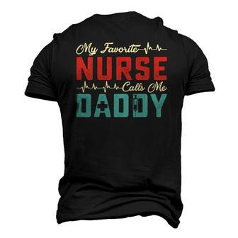 Mens My Favorite Nurse Calls Me Daddy Fathers Day From Kids Son Men's 3D T-Shirt Back Print | Mazezy