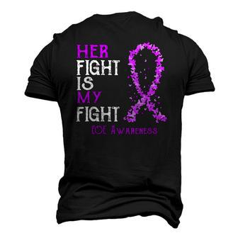 Her Fight Is My Fight Eoe Awareness Men's 3D T-Shirt Back Print | Mazezy