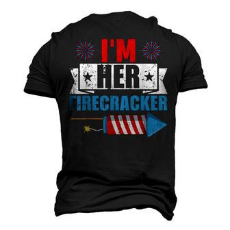 Im Her Firecracker 4Th Of July Matching Couple For Her Men's 3D T-shirt Back Print - Seseable