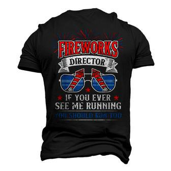 Fireworks Director 4Th Of July Patriotic Men's 3D T-shirt Back Print - Seseable