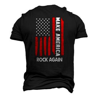 Forth 4Th Of July Outfit Make America Rock Again Men's 3D T-Shirt Back Print | Mazezy